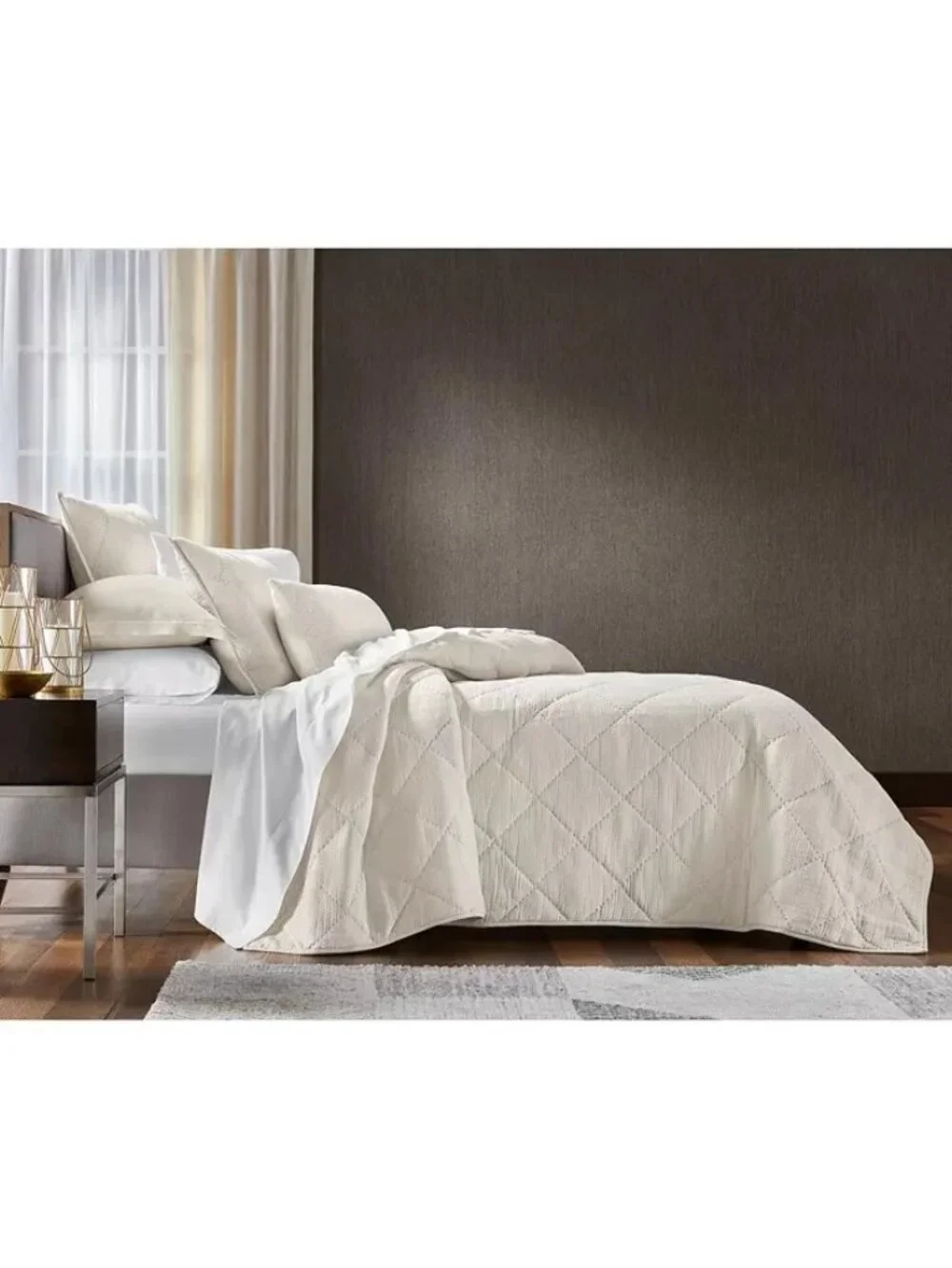 Hotel Collection Dobby Diamond 3-Pc. Coverlet Set Full /Queen $430